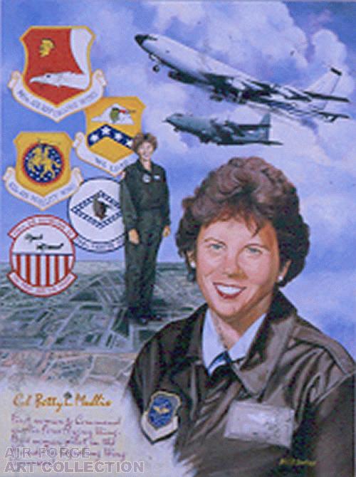 FIRST WOMAN TO COMMAND AIR FORCE FLYING WING (COL BETTY L. MULLIS)